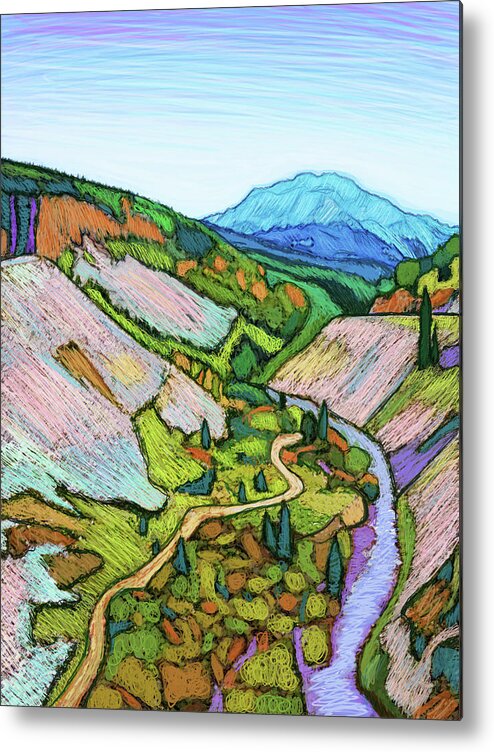 Durango Metal Print featuring the digital art Road To Silverton by Rod Whyte