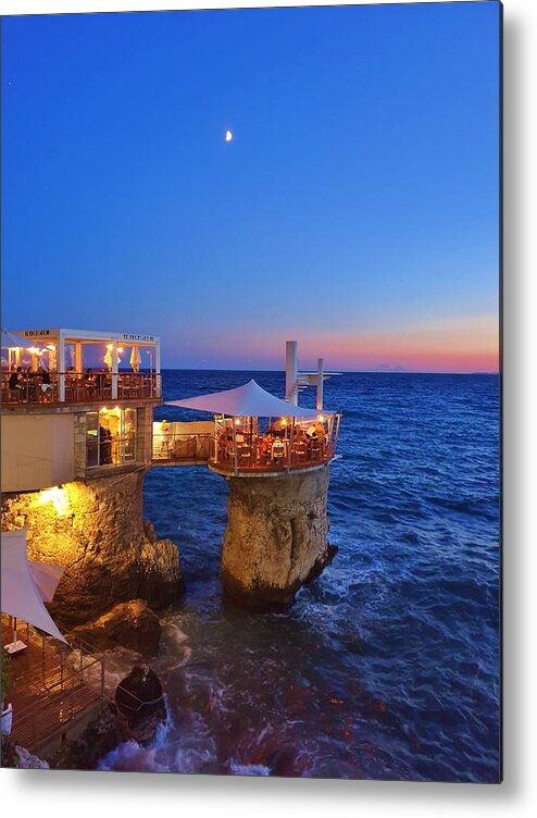 Restaurant Metal Print featuring the photograph Rocky Restaurant by Andrea Whitaker