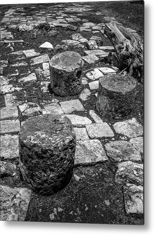 Maya Metal Print featuring the photograph Ruins in Chichenitza Mexico by Frank Mari