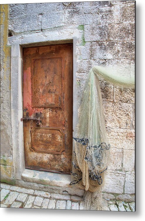 Adriatic Sea Metal Print featuring the photograph Rusty Door by Eggers Photography