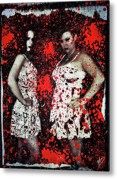 Horror Metal Print featuring the digital art Ryli and Corinne 2 by Mark Baranowski