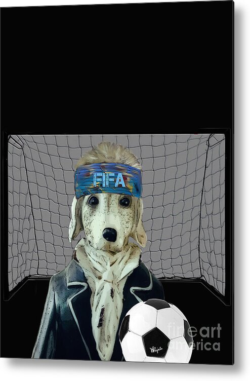 Dog Metal Print featuring the photograph Soccer Doug by Diana Rajala