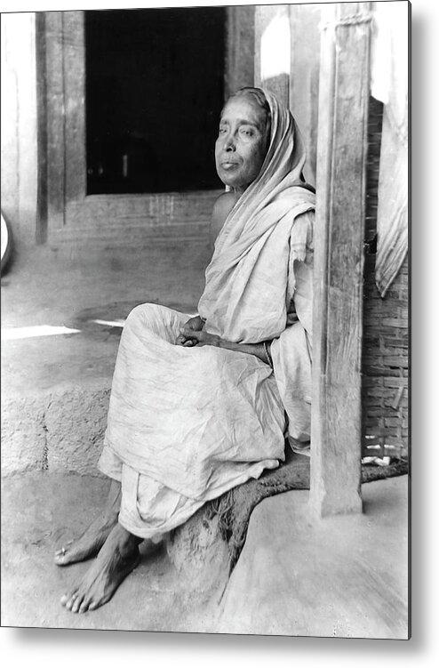 Holy Mother Metal Print featuring the photograph Sri Sarada Devi in Jayrambati by Unknown Photographer