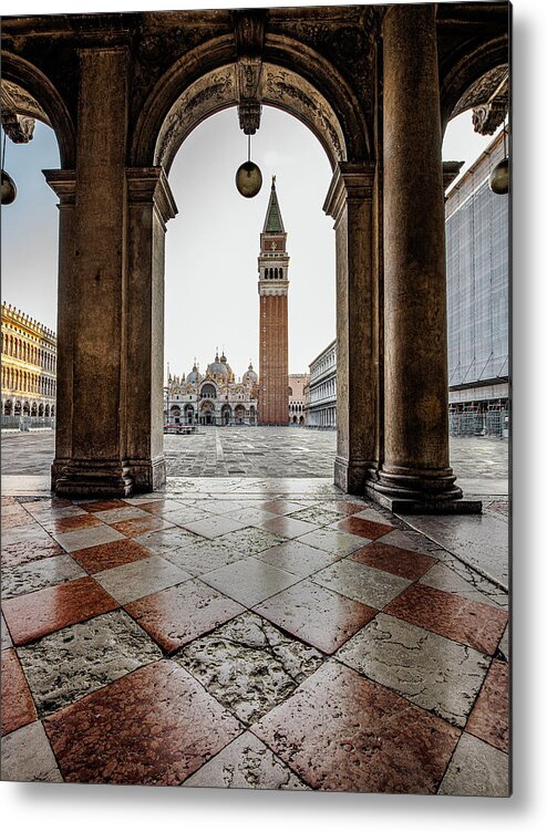 Italy Metal Print featuring the photograph St. Mark's Square by David Downs
