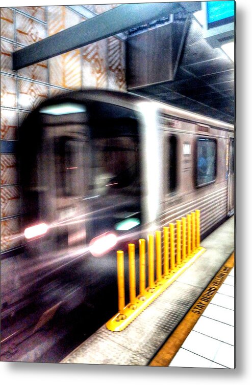 Subway Metal Print featuring the photograph Subway Rush by David Zumsteg