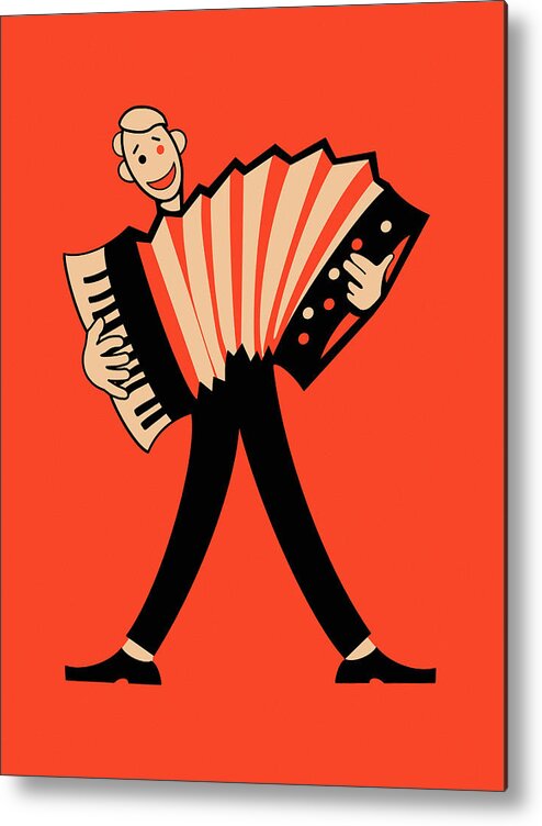 Accordion Metal Print featuring the photograph The Accordionist by Mark Rogan