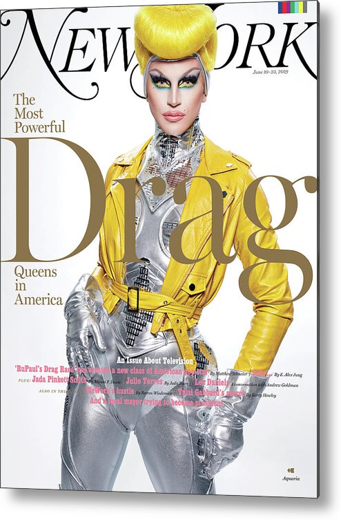 Celebrity Metal Print featuring the photograph The Most Powerful Drag Queens In America, Aquaria by Martin Schoeller