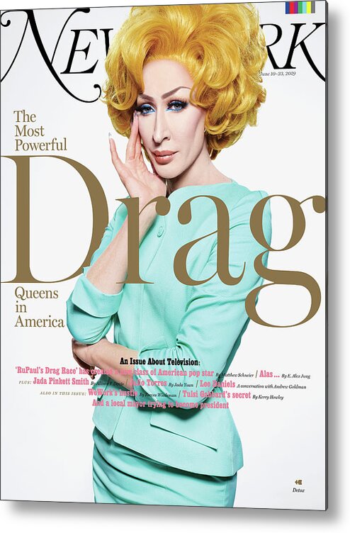 Celebrity Metal Print featuring the photograph The Most Powerful Drag Queens In America, Detox by Martin Schoeller