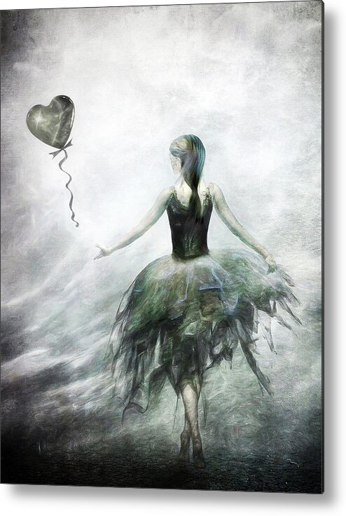 Ballet Metal Print featuring the digital art Time to let Go by Jacky Gerritsen