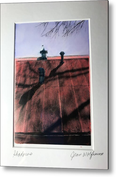 Tin Roof Metal Print featuring the photograph Tin roof by Jean Wolfrum