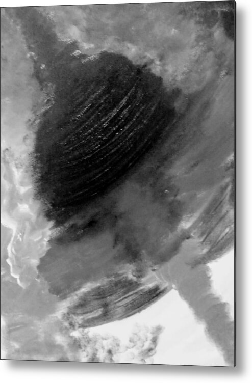 Ufo Metal Print featuring the painting Unexpained UFO by Anna Adams