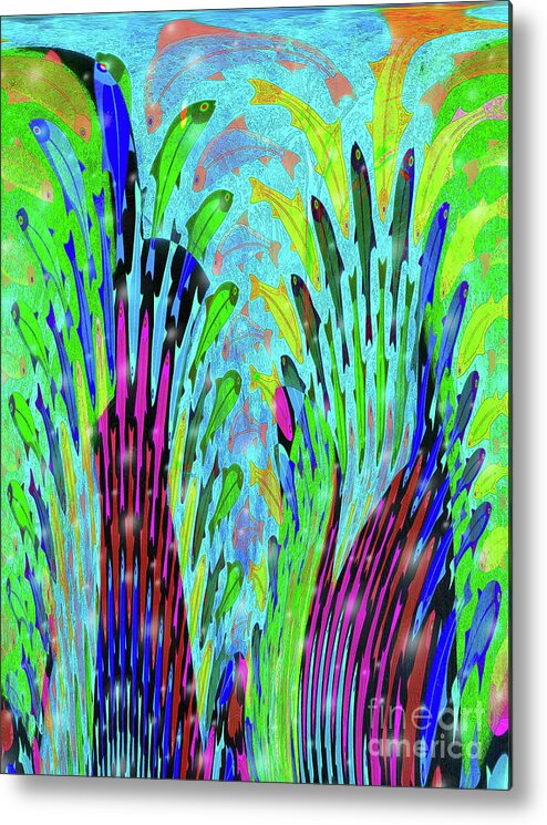 Ballet Metal Print featuring the digital art Water Ballet by Mimulux Patricia No