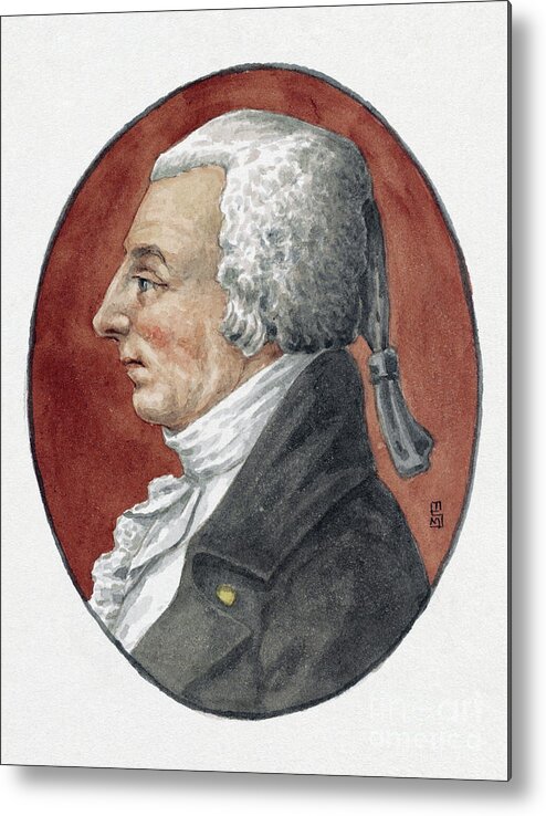1805 Metal Print featuring the painting William Thornton by Charles Balthazar Julien Fevret de Saint-Memin