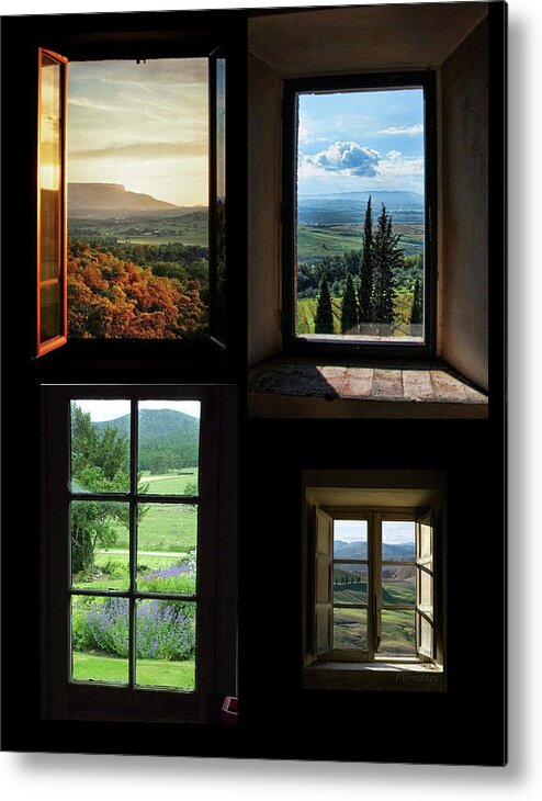 Windows Metal Print featuring the photograph Windows on Worlds by Lorena Cassady