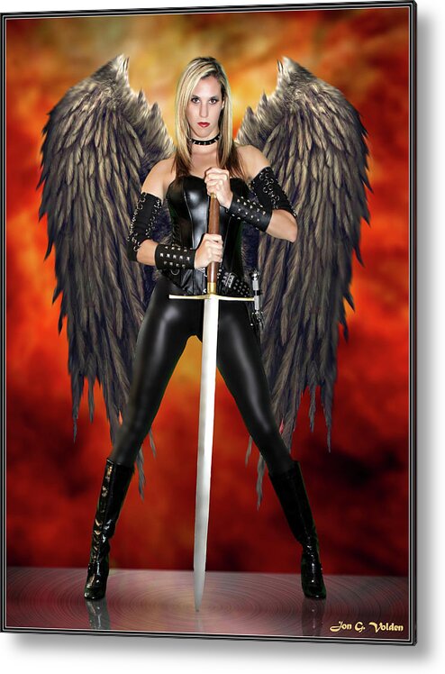 Winged Metal Print featuring the photograph Winged Avatar by Jon Volden