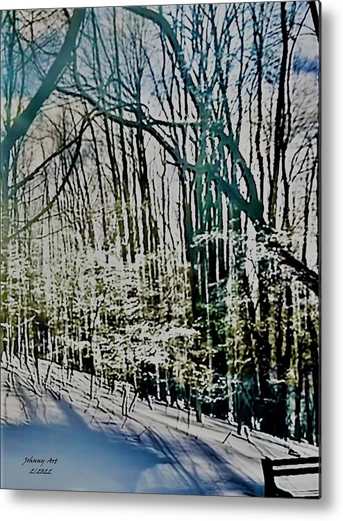 Snow Metal Print featuring the photograph Winter Wonderland by John Anderson