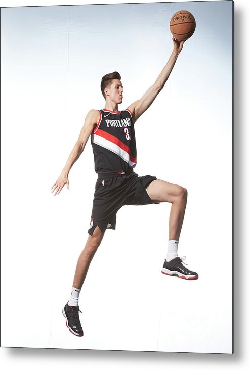 Zach Collins Metal Print featuring the photograph Zach Collins by Nathaniel S. Butler