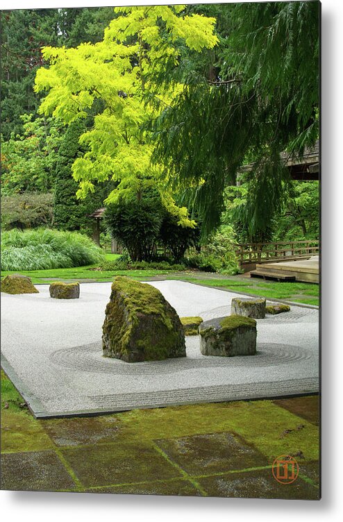 Seattle Metal Print featuring the photograph Zen Garden by Grey Coopre