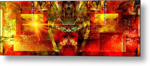 Abstract Metal Print featuring the digital art Sunshine.. by Art Di