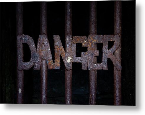 Danger Metal Print featuring the photograph Danger 2 by Steev Stamford