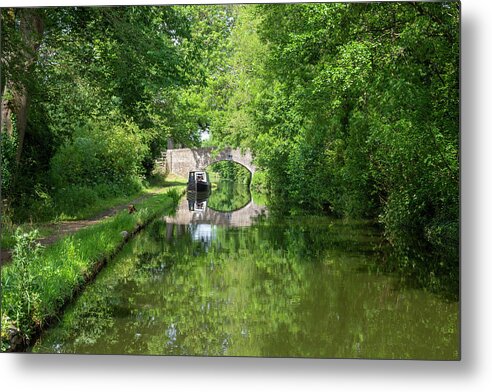 Swivel Bridge Metal Print featuring the photograph Moored and waiting by Steev Stamford