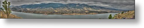 Horsetooth Reservoir Metal Print featuring the photograph Horsetooth Reservoir Panoramic HDR by Aaron Burrows