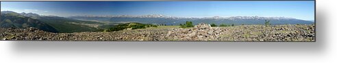 Rocky Mountain Rooftop Metal Print featuring the photograph Rocky Mountain Rooftop Panoramic by Jeremy Rhoades