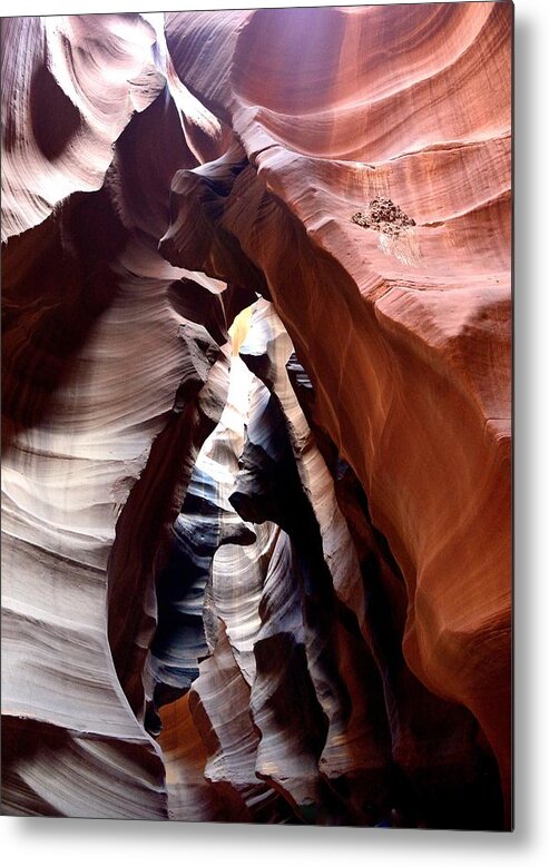 Abstract Metal Print featuring the photograph Antelope Canyon #1 by Apurva Madia