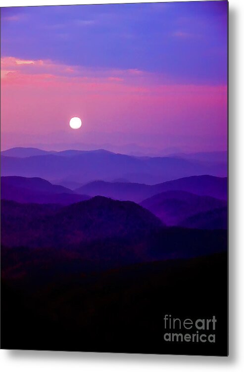 Sunrise Metal Print featuring the photograph Blue Ridge Sunrise #1 by Thomas R Fletcher