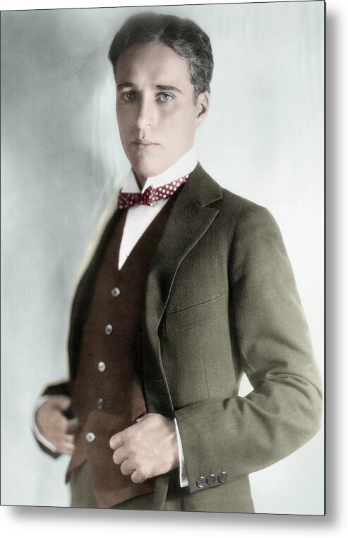 1910 Metal Print featuring the photograph Charles Spencer Chaplin (1889-1977) #1 by Granger