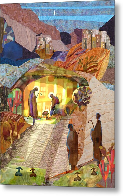Jesus Metal Print featuring the painting Shepherds at Bethlehem by Michael Torevell