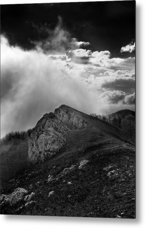 Mountains Metal Print featuring the photograph Sky boundary #1 by Dmytro Korol