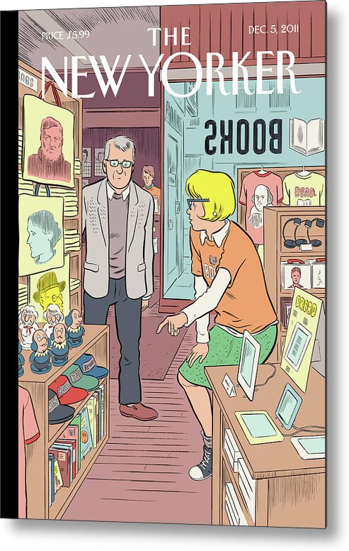 Black Friday Metal Print featuring the painting Black Friday by Daniel Clowes