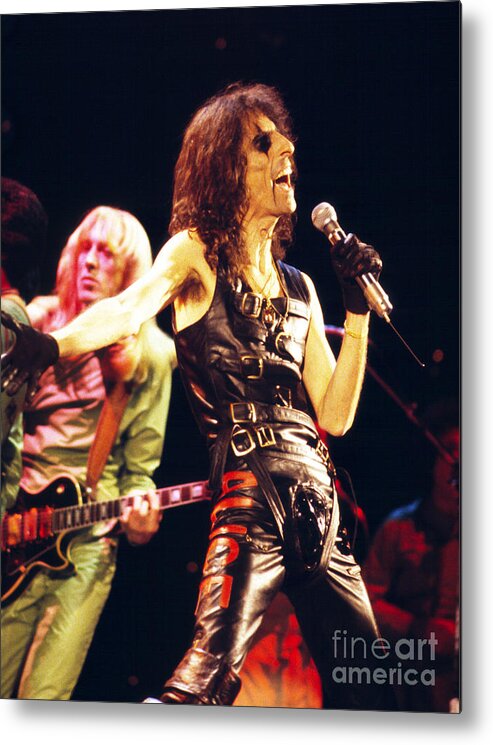 Alice Cooper Metal Print featuring the photograph Alice Cooper 1979 #3 by Chris Walter