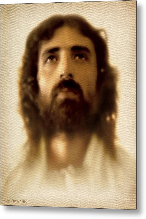 Jesus Metal Print featuring the digital art Jesus in Glory by Ray Downing