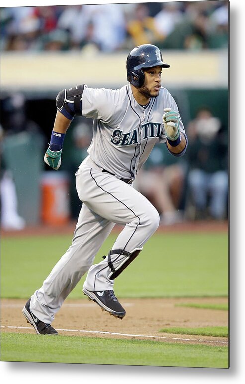 American League Baseball Metal Print featuring the photograph Seattle Mariners V Oakland Athletics #2 by Ezra Shaw