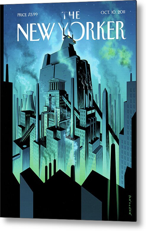 Wall Street Metal Print featuring the painting The City by Eric Drooker