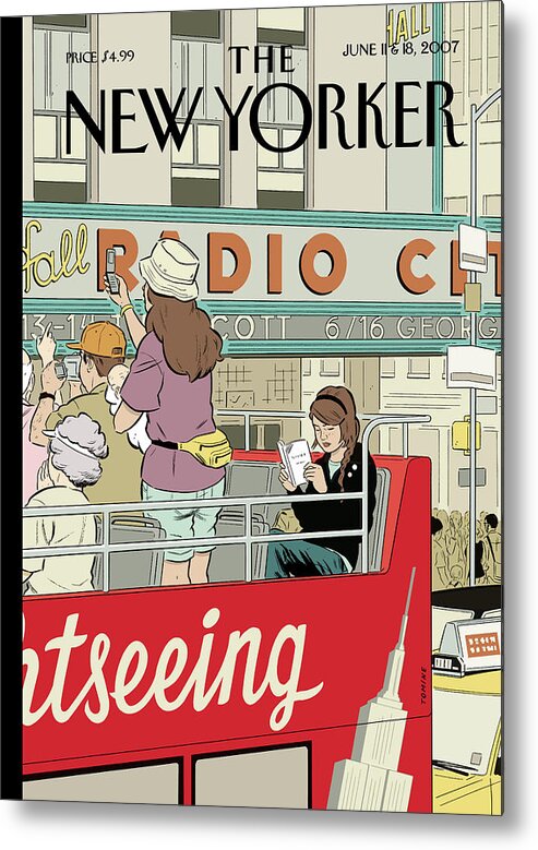 Big City Thrills Metal Print featuring the painting Big City Thrills by Adrian Tomine