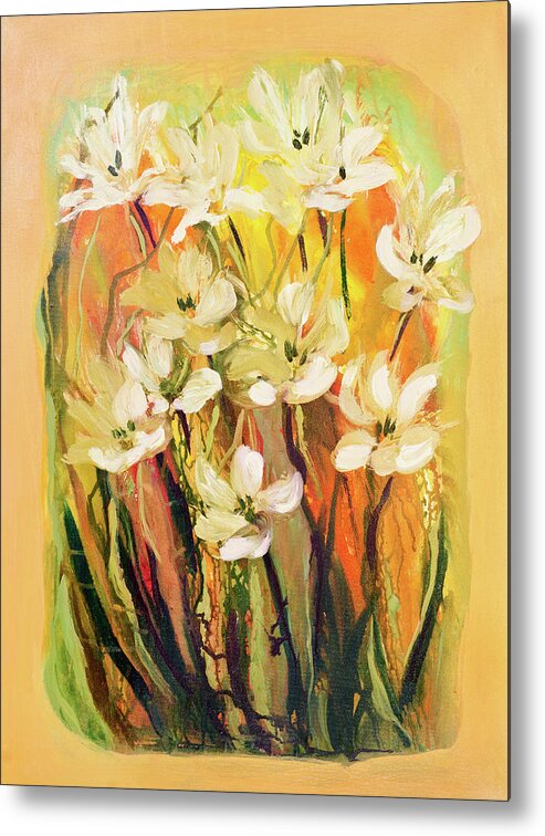 Art Metal Print featuring the digital art Composition Of Flowers #6 by Balticboy