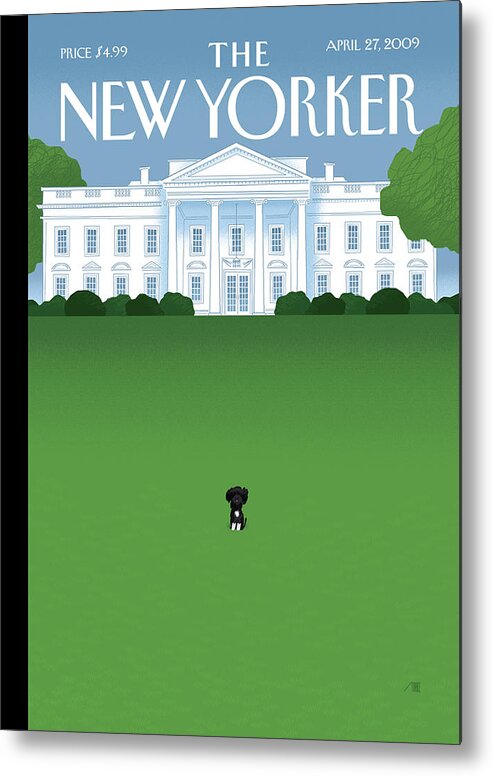 Obama Metal Print featuring the painting Bo by Bob Staake