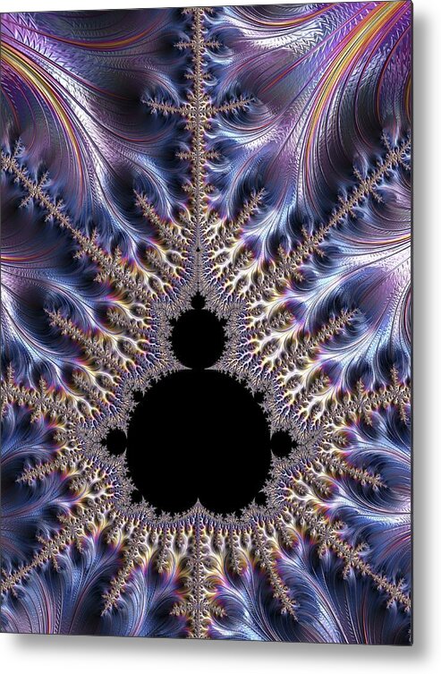 Chaos Metal Print featuring the photograph Mandelbrot Fractal #8 by Alfred Pasieka