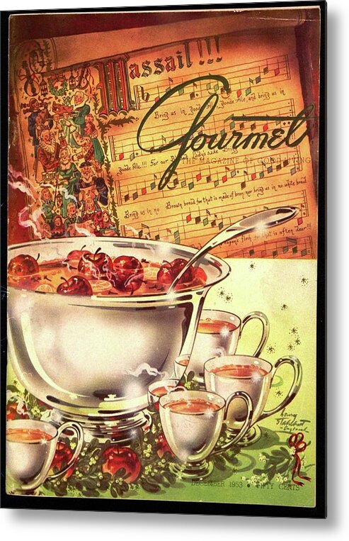 Illustration Metal Print featuring the photograph A Gourmet Cover Of Apples by Henry Stahlhut