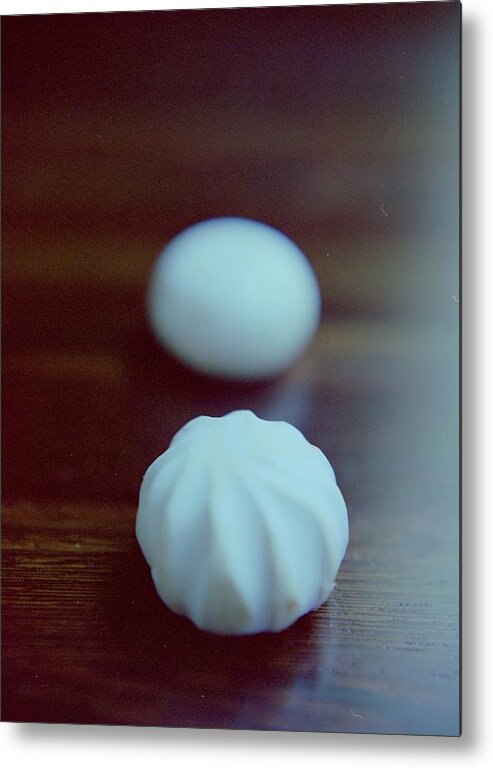 Fruits Metal Print featuring the photograph A White Mushroom by Romulo Yanes