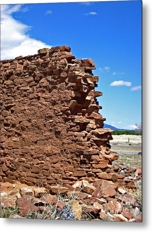 Ruins Metal Print featuring the photograph Abo Blue Sky by Birgit Seeger-Brooks