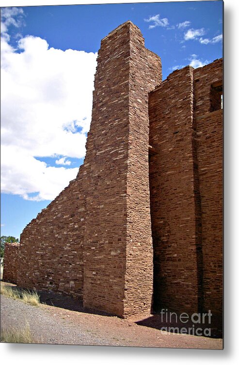 Diagonal Composition Metal Print featuring the photograph Abo Stone Tower II by Birgit Seeger-Brooks