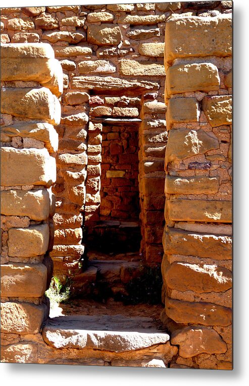 Ancient Metal Print featuring the photograph Ancient Doorways by Alan Socolik