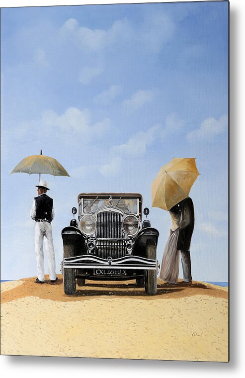 Desert Metal Print featuring the painting Baci Sulla Duna by Guido Borelli