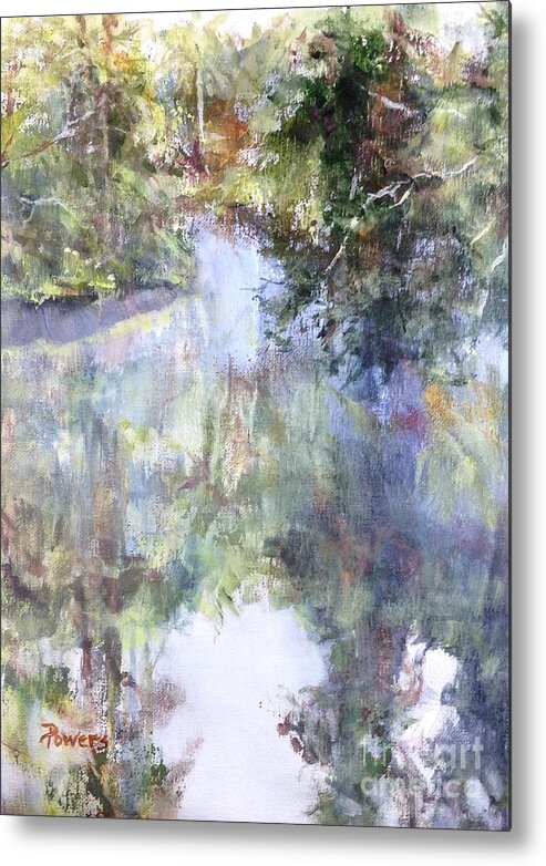 River Metal Print featuring the painting Bend in the River by Mary Lynne Powers