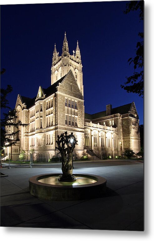 Boston Metal Print featuring the photograph Boston College Gasson Hall by Juergen Roth