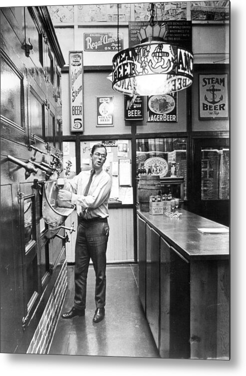 Retro Images Archive Metal Print featuring the photograph Brewery or Bar? by Retro Images Archive